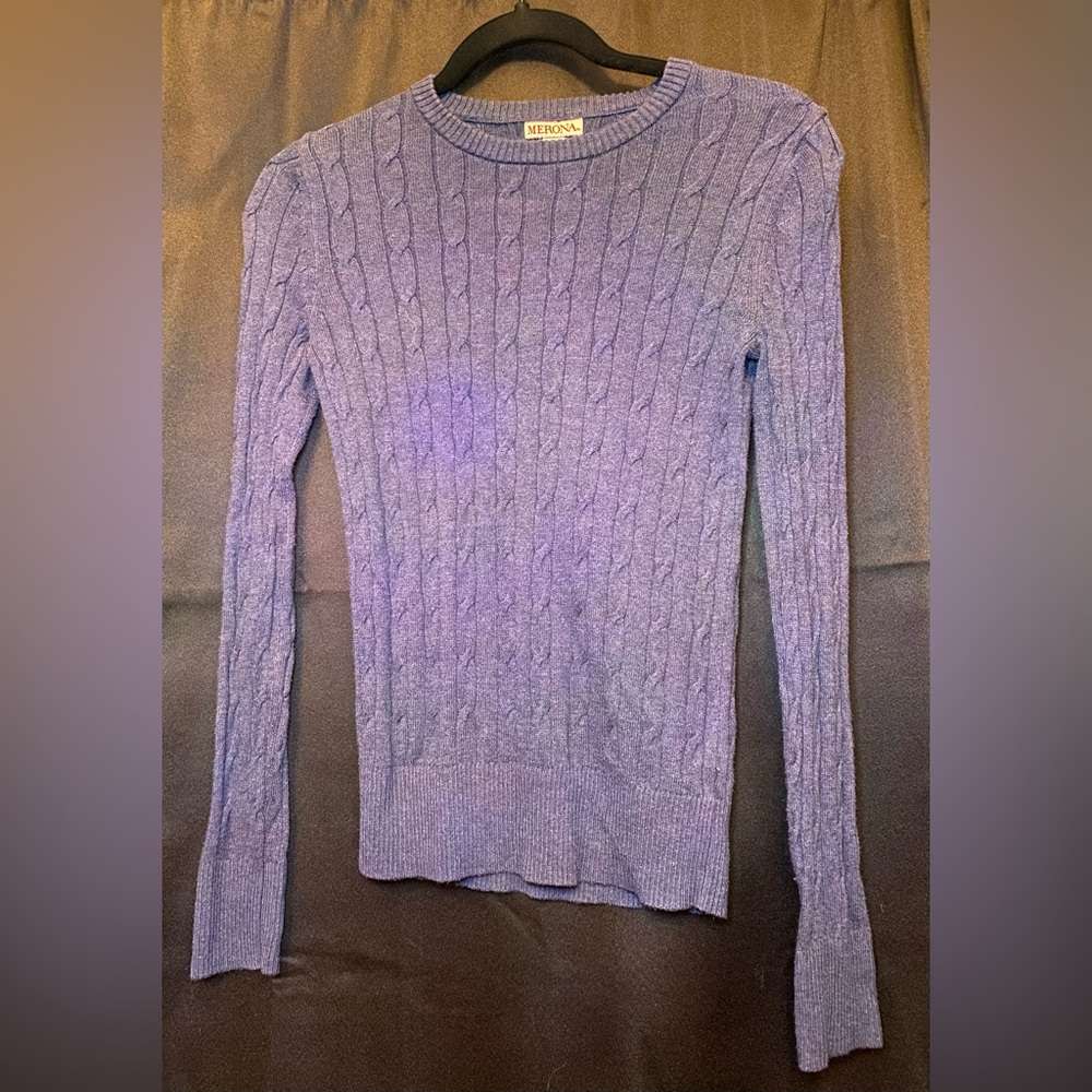 Blue Long Sleeve Sweater